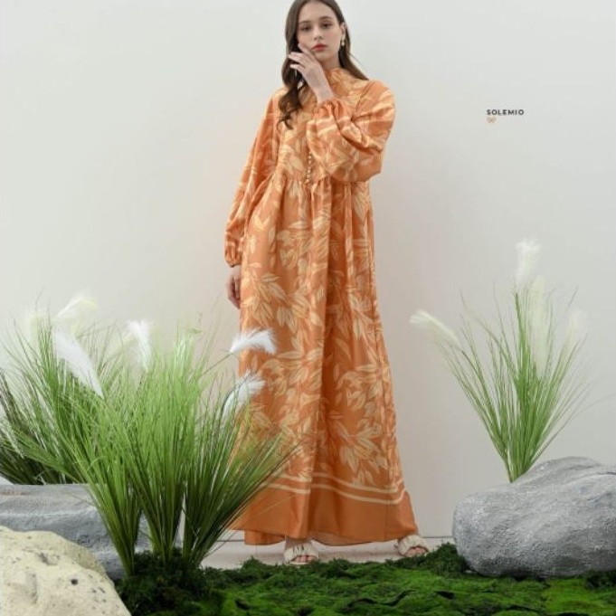 SOLEMIO MAXIDRESS / TERUSAN PANJANG / BAJU MUSLIM / GAMIS CASUAL./ SANTAI / DAILY PREMIUM