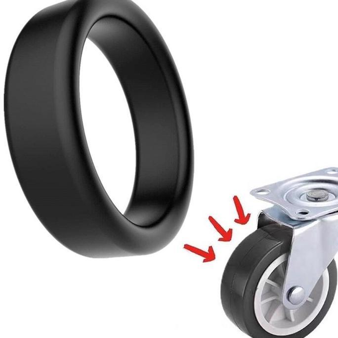 4pcs Cover Roda Koper / Cincin Karet Roda Koper / Pelindung Roda Koper