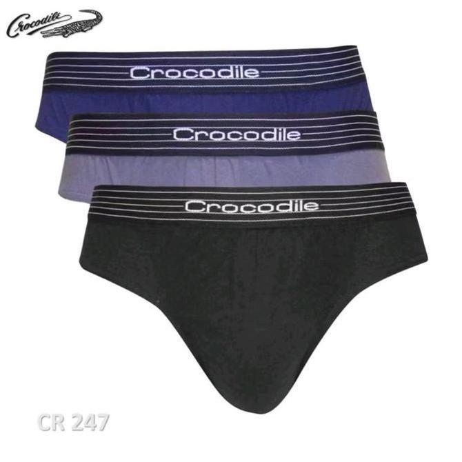 isi 3pc- celana dalam pria CROCODILE 247 karet boxer CROCODILE 521-247 - cd pria CROCODILE- cd laki-