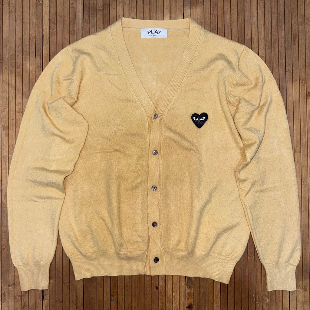 PLAY x COMME DES GARCONS KNIT RAJUT CAPPUCCINO SWEATER CARDIGAN KNITWEAR