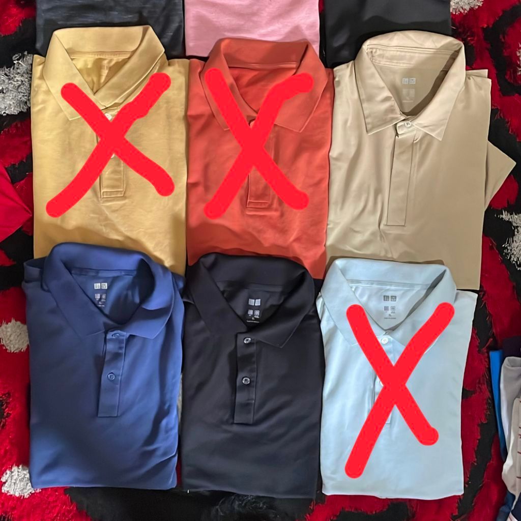 Kaos Polo 3 pcs Ukuran XL