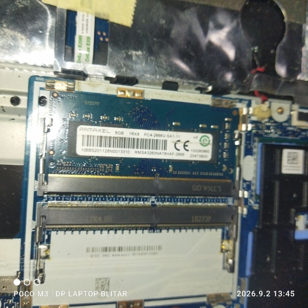 ram laptop ddr4 8gb 2666 mhz bekas