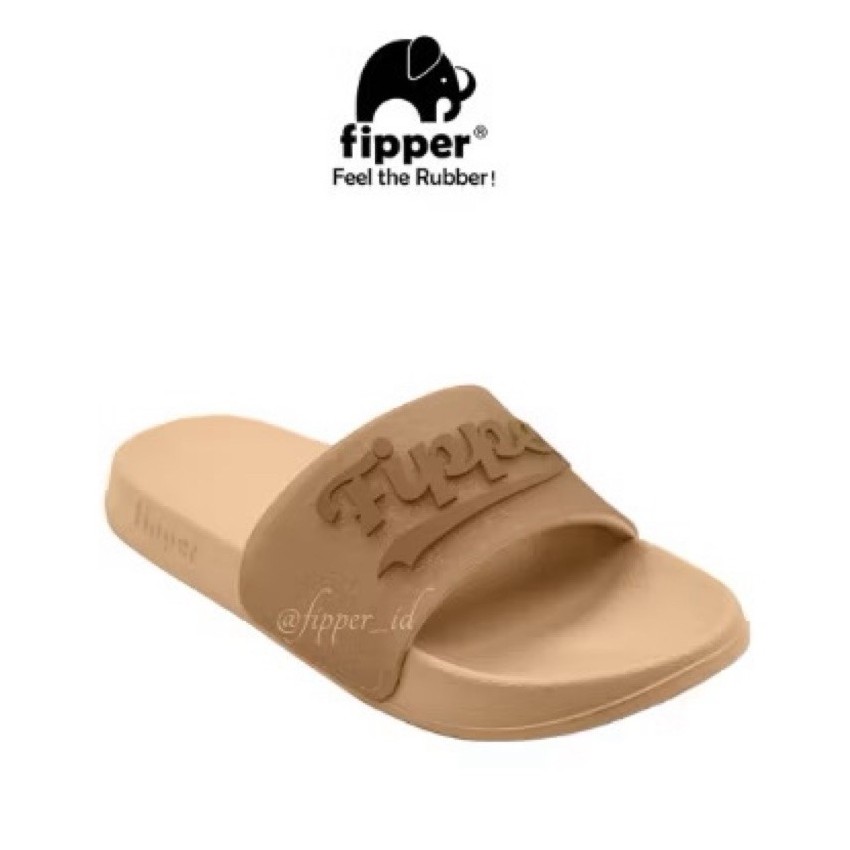 fipper slip on glitzy-brown