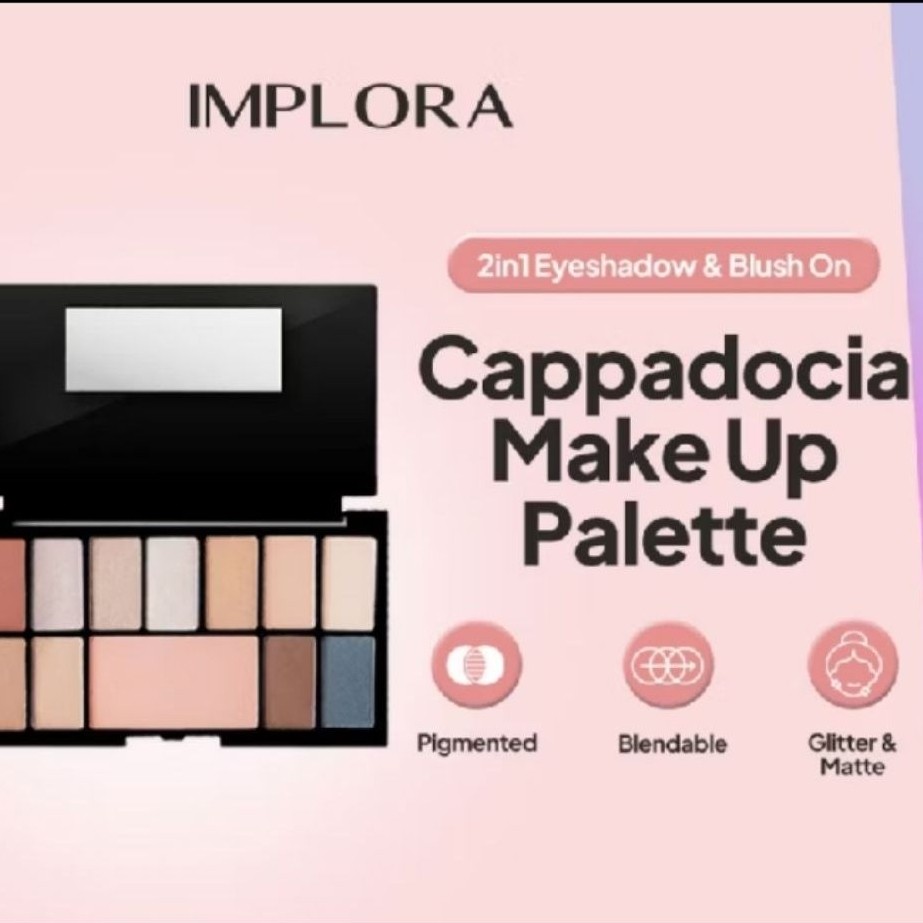 Implora Cappadocia Makeup pallete eyeshadow & blush