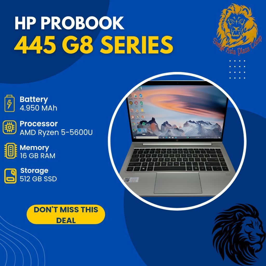 Laptop HP 445 Probook G8 AMD ryzen 5-5600U