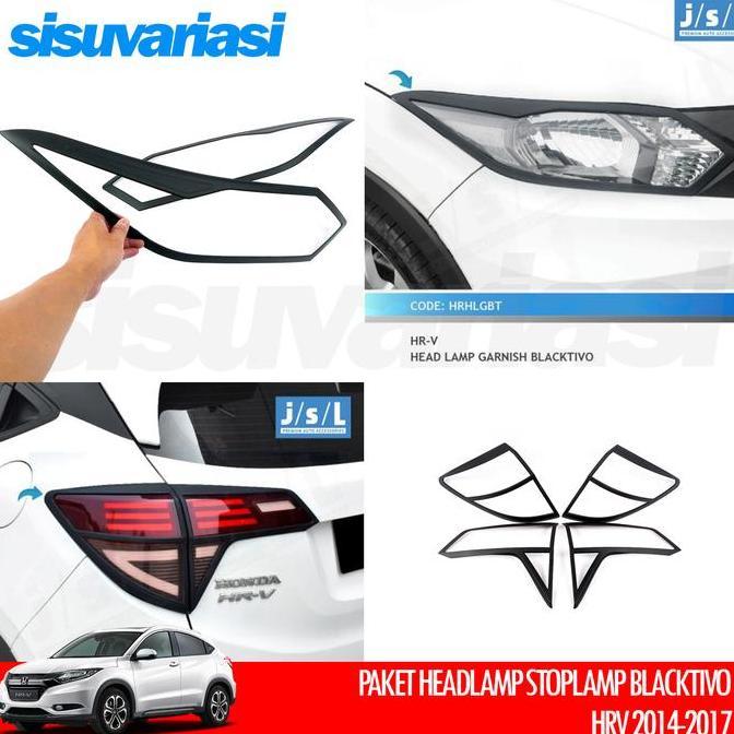 TERMURAH - HRV Aksesoris JSL Paket Cover List Headlamp Stoplamp Lampu