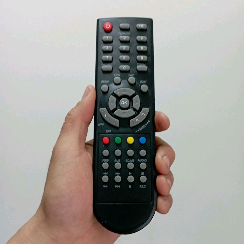 Remote Remot STB DVB-T2 Universal Tanpa Setting Tanaka Transvision Set Top Box VR T21 T22 T2 DVB S2