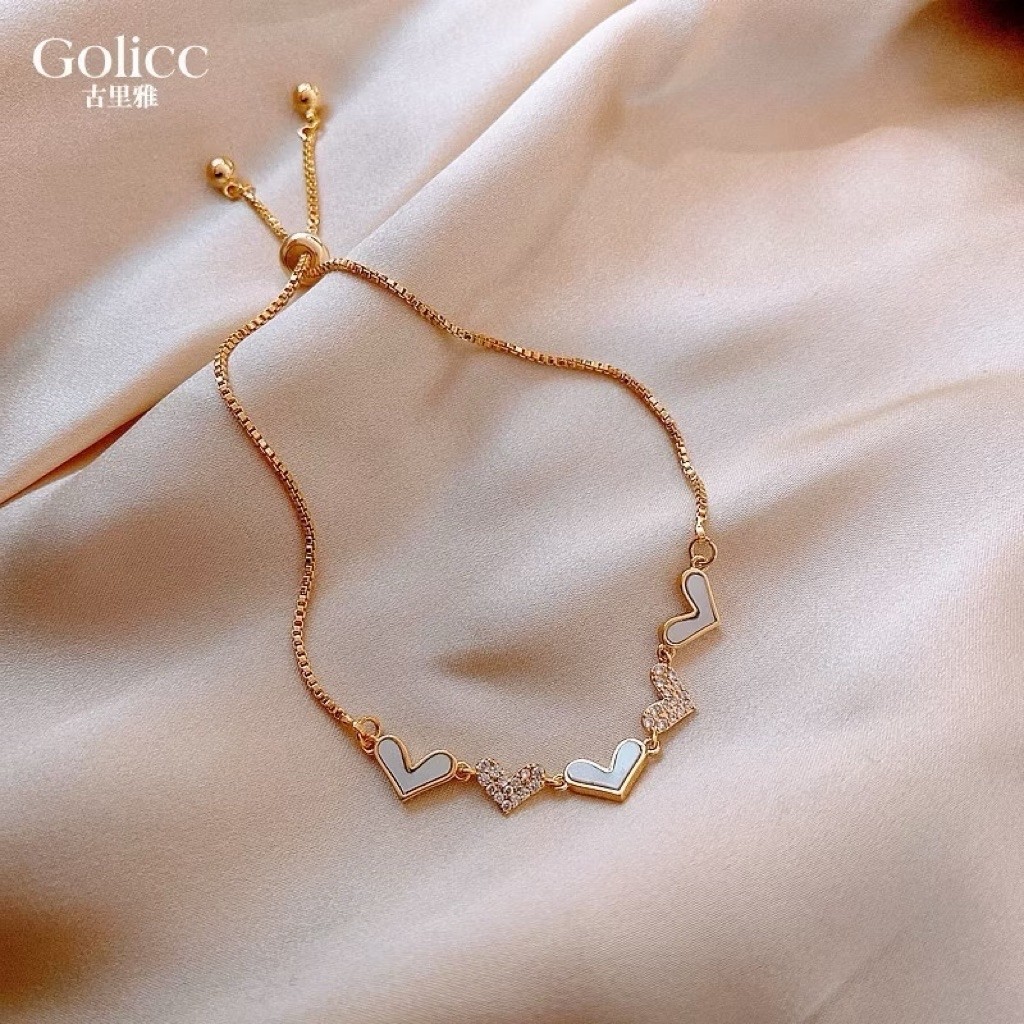 Gelang Tangan Bracelet Kristal Perak Gelang Rantai Aksesoris Perhiasan Gelang Tangan