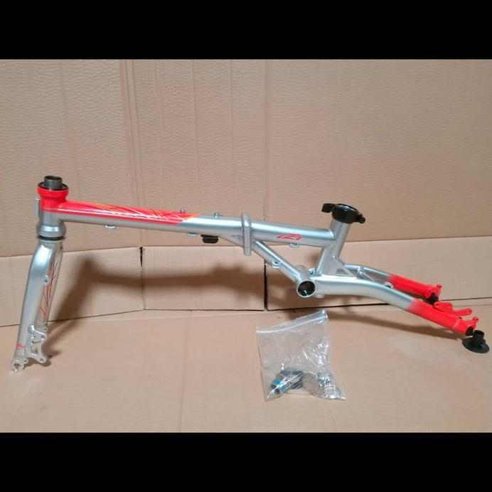 Arc IZI Frame Set Fork Sepeda Lipat Folding 16 Murni 305 16 Plus 349 Model FHOn gust Chromoly Disc B