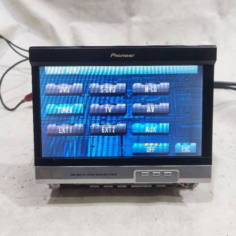 Head Unit Single din Pioneer AVH-P7550DVD Inject Bluetooth