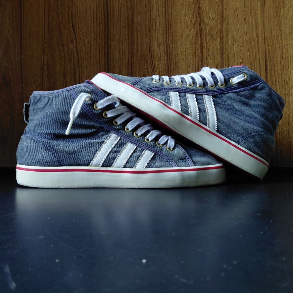 Size 43.5/275 | Sepatu Pria Branded 4D1D45 Nizza Denim | Sport Sneakers, Casual | Second Preloved 2n