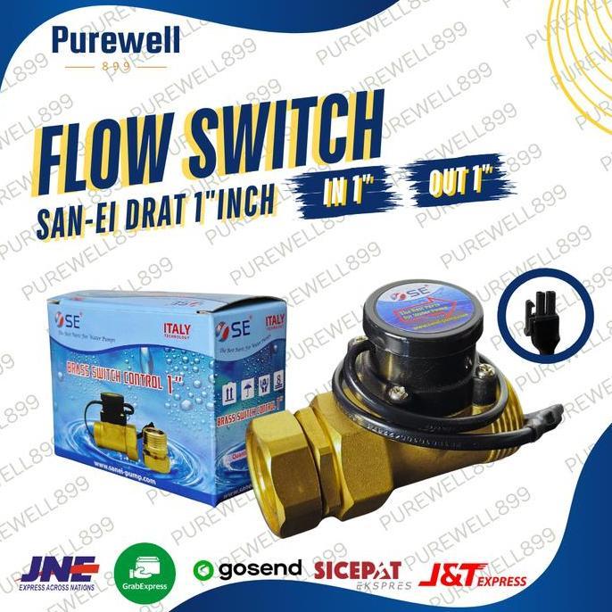 Pilihan - Flow Switch Sanei 1 Inch - Flow Switch 1X1 San-Ei - Flow Switch Pompa Booster Pompa Dorong
