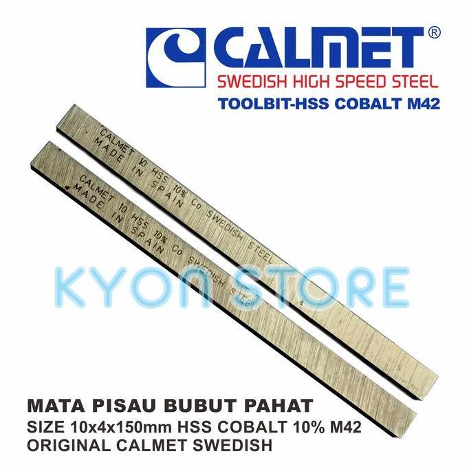 Mata Pisau Bubut Pahat Size 10X4X150Mm Hss Cobalt10 M42 Calmet Swedish
