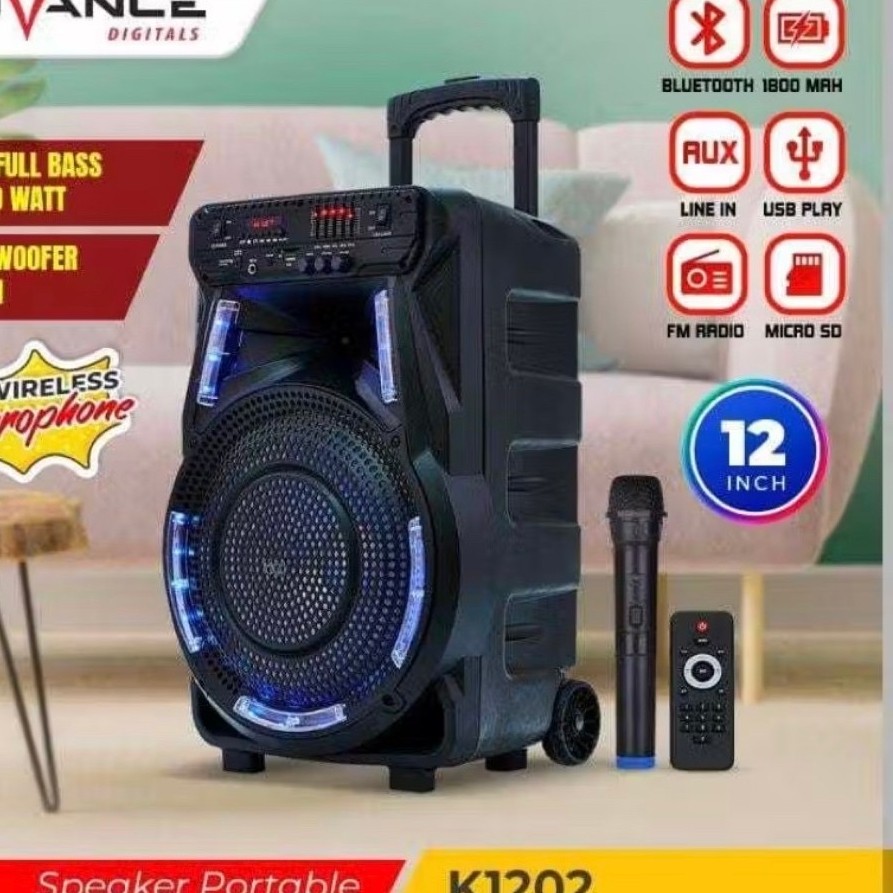 Speaker Aktif Advance K1202 12 Inch / Speaker Karaoke Bluetooth Advance K1202 12 Inch