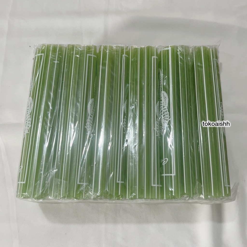 [6 pack] Sedotan boba warna Runcing - sedotan bubble boba warna - sedotan boba lancip - sedotan boba
