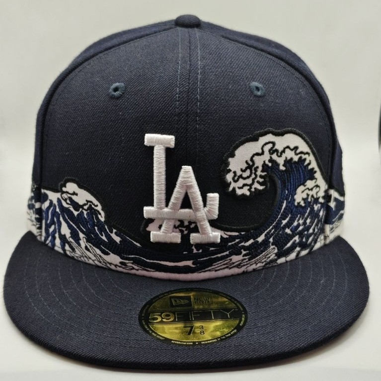 Topi New Era original x MLB LA Dodgers x Kanagawa Wave 59Fifty