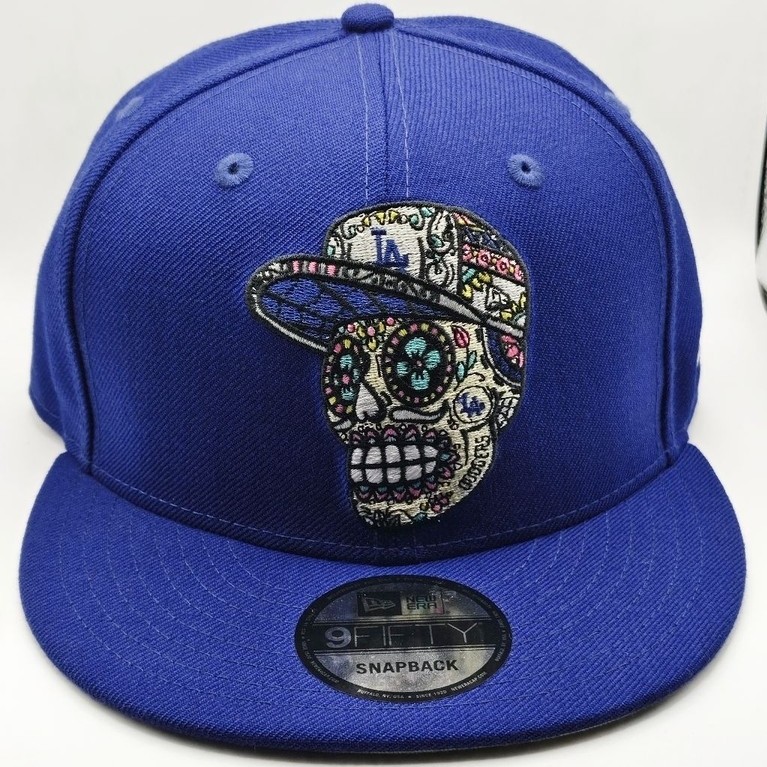 Topi New Era original x Skull LA MLB 9Fifty