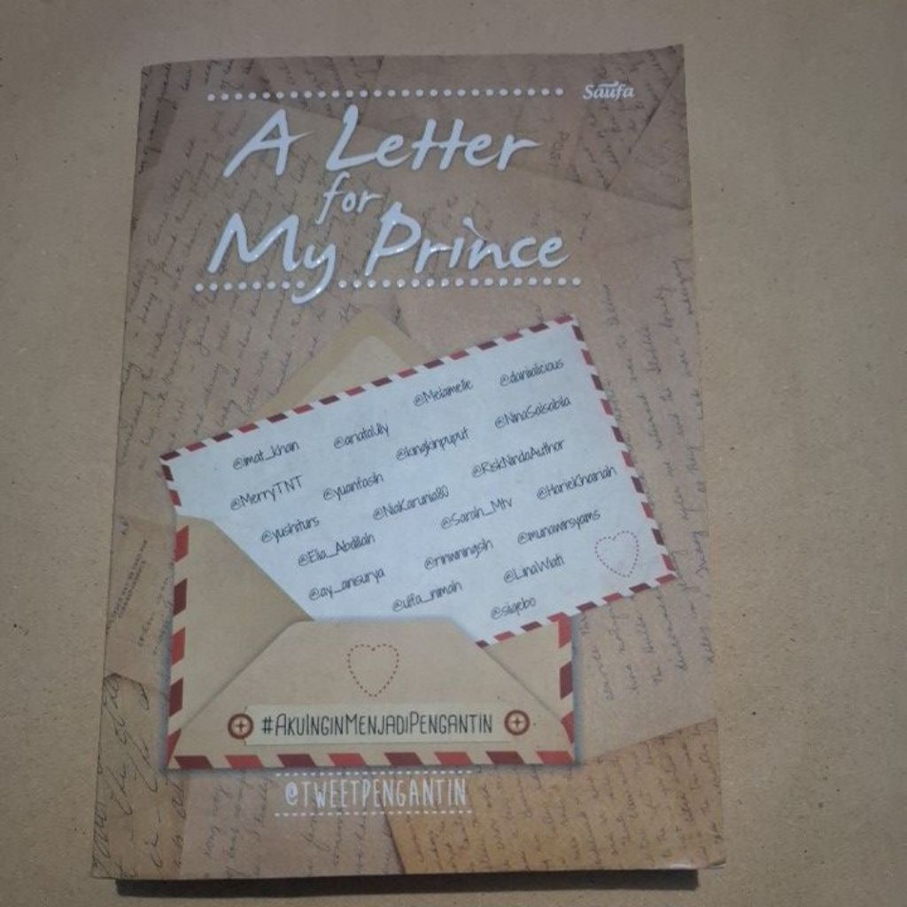 Preloved Novel A Letter for My Prince