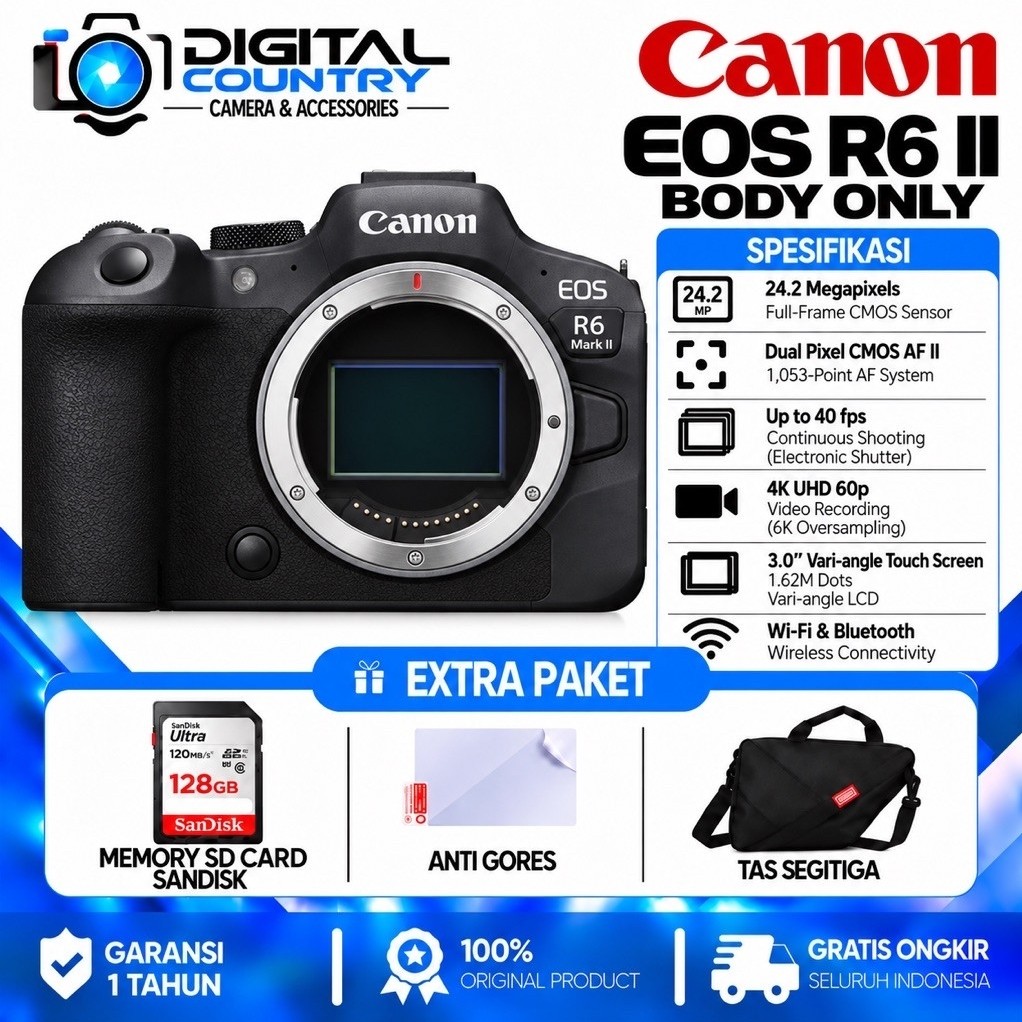 CANON EOS R6 II BODY ONLY / CANON EOS R6 MARK II BODY ONLY / CANON R6 II