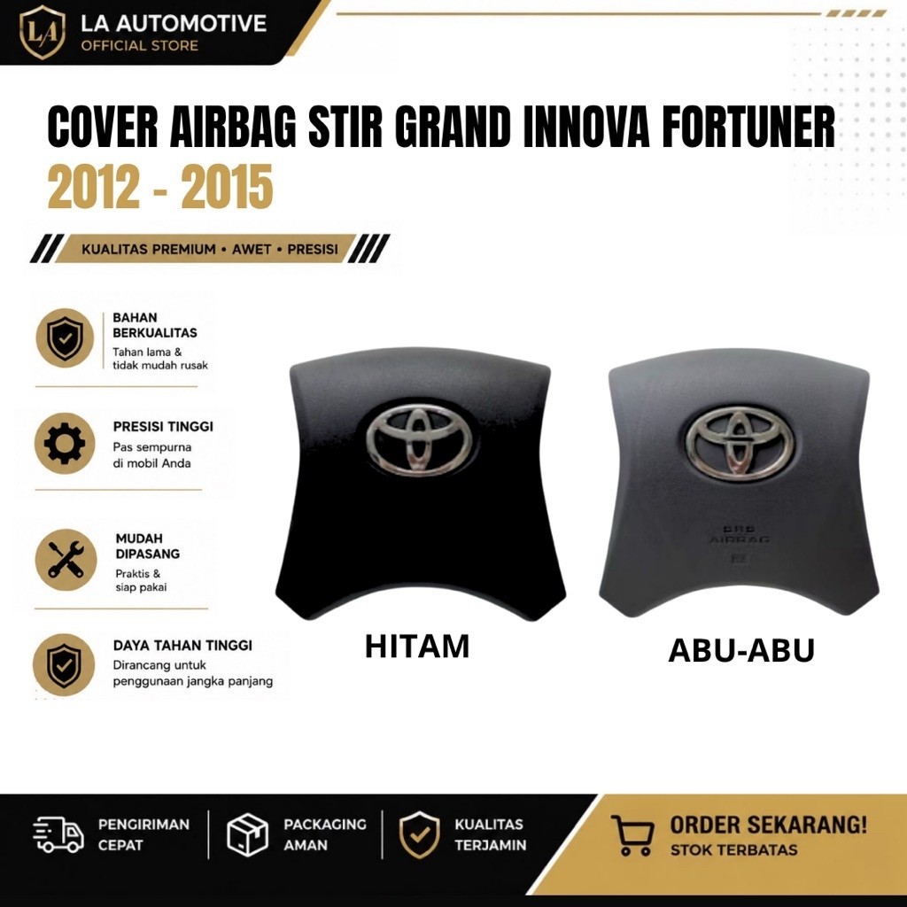 COVER AIRBAG STIR GRAND INNOVA FORTUNER 2012 - 2015