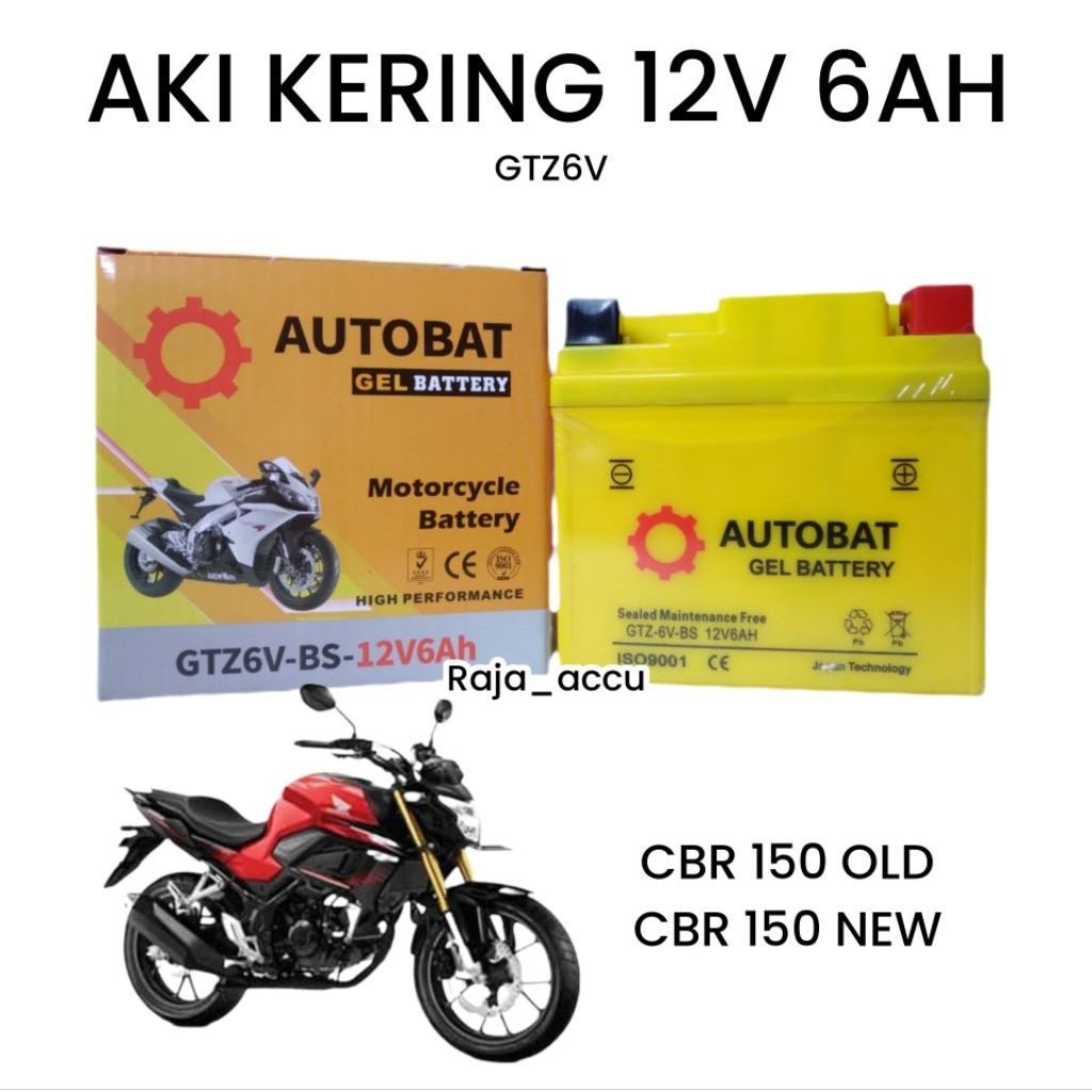 Aki motor cb 150r streetfire, cb 150r old, cb 150r, thailand, cbr 150 ol, cbr 150 new, autobat gtz6v