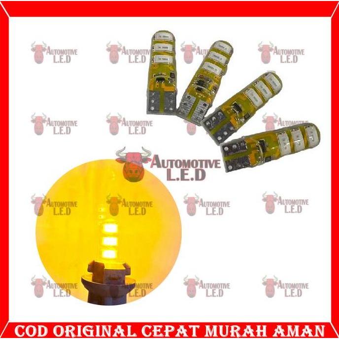 cod ORIGINAL LAMPU LED T10 JELLY FLASH T10 JELLY KEDIP  LAMPU MOTOR DC I T10 Lampu Led Jelly 5630 I 