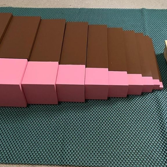 Broad Stairs Brown Stairs Montessori Apparatus - Premium Material
