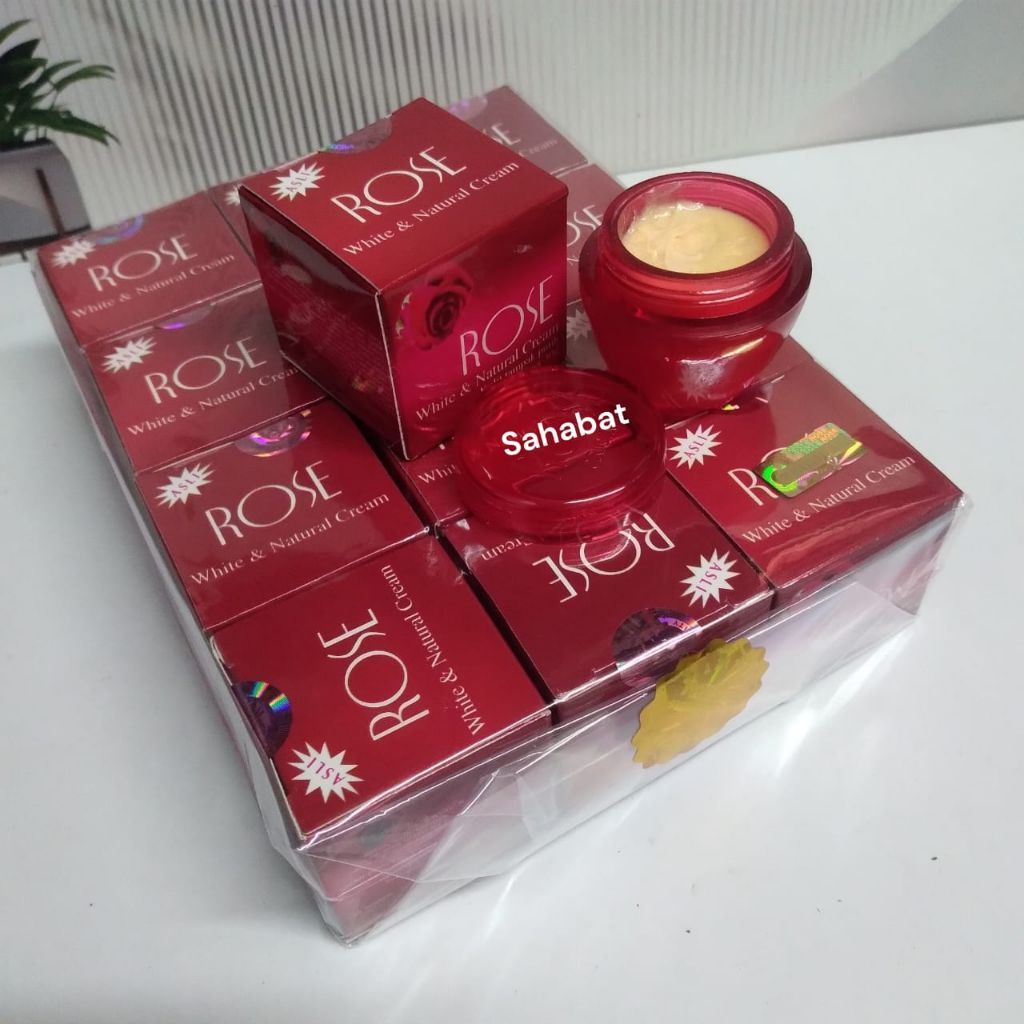 Krim Rose White & Natural Original Cream Siang Dan Malam 1 Lusin
