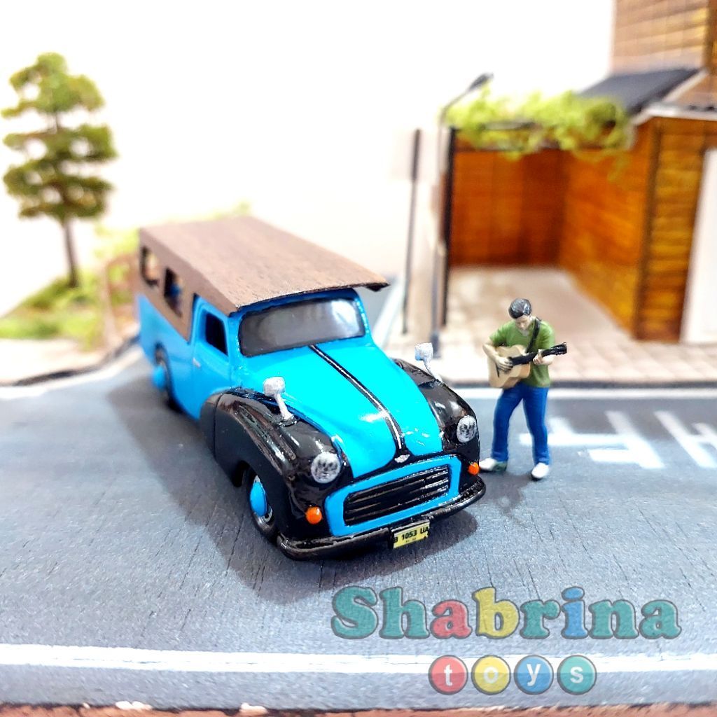 Diecast Miniatur Oplet Si Doel (Custom) - Skala 1/64 - Free Box Akrilik