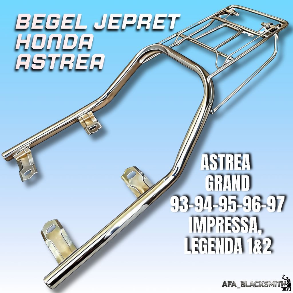 Begel Behel rak Jepit Belakang Honda Astrea Grand 93 94 96 97 impressa legenda 1 & 2