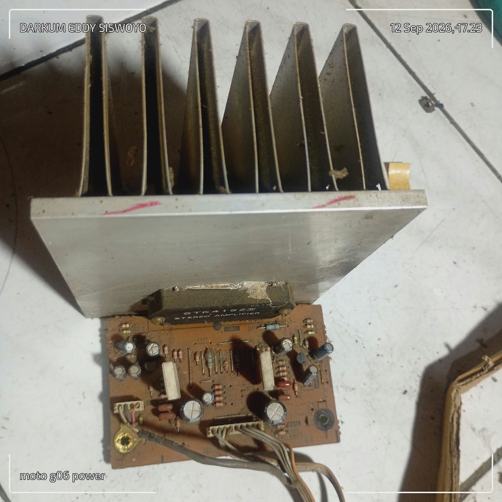 stk 4192 ll power amplifier stereo lengkap PCB dan heatsink exs head Sony aman normal dikirim sesuai
