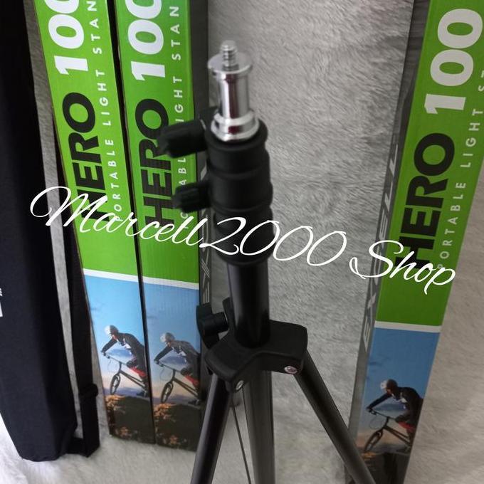 BEBAS ONGKIR - Tripod lampu/ LightStand EXCELL HERO 100 Original excell