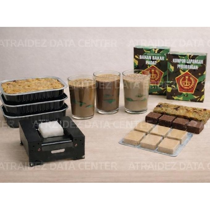 RANSUM MTP Survival Food Makanan Pendaki Nasi Kaleng Darurat MRE TNI