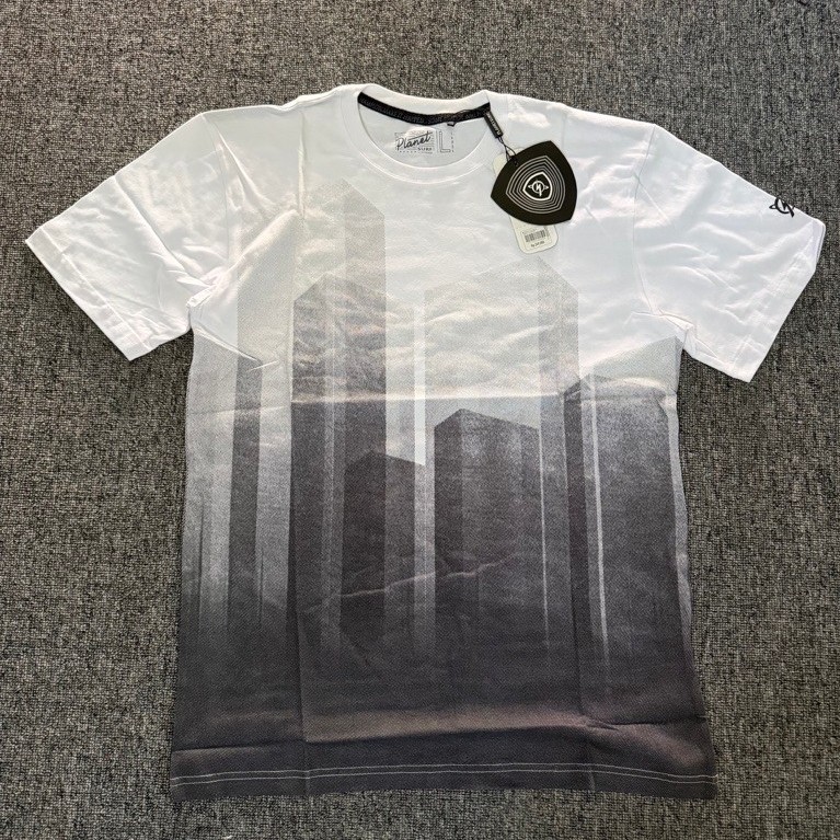 KAOS PRIA PLANET SURF GRADE ORI PUTIH 201 CASUAL KATUN