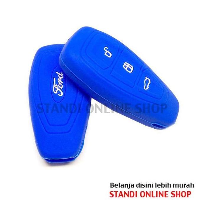 Bwm- Kondom Kunci Remote Silikon Cover Smart Key Ford Ecosport Fiesta Focus