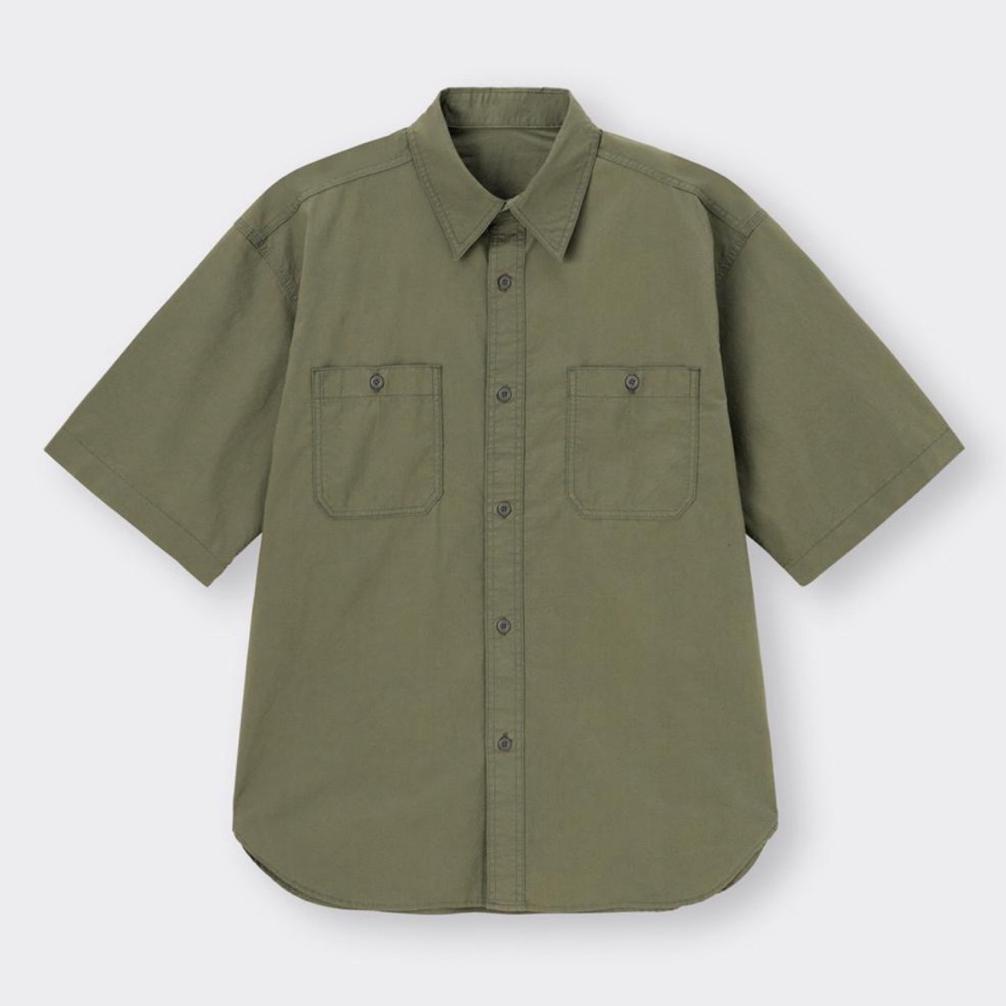 Diskon Gu Work Shirt Oversized Black ( Deadstock )