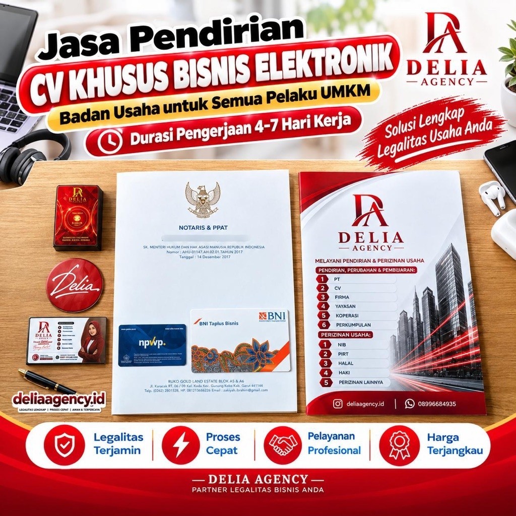 PENDIRIAN CV UMKM KHUSUS BISNIS ELEKTRONIK | PAKET LENGKAP USAHA ONLINE & OFFLINE