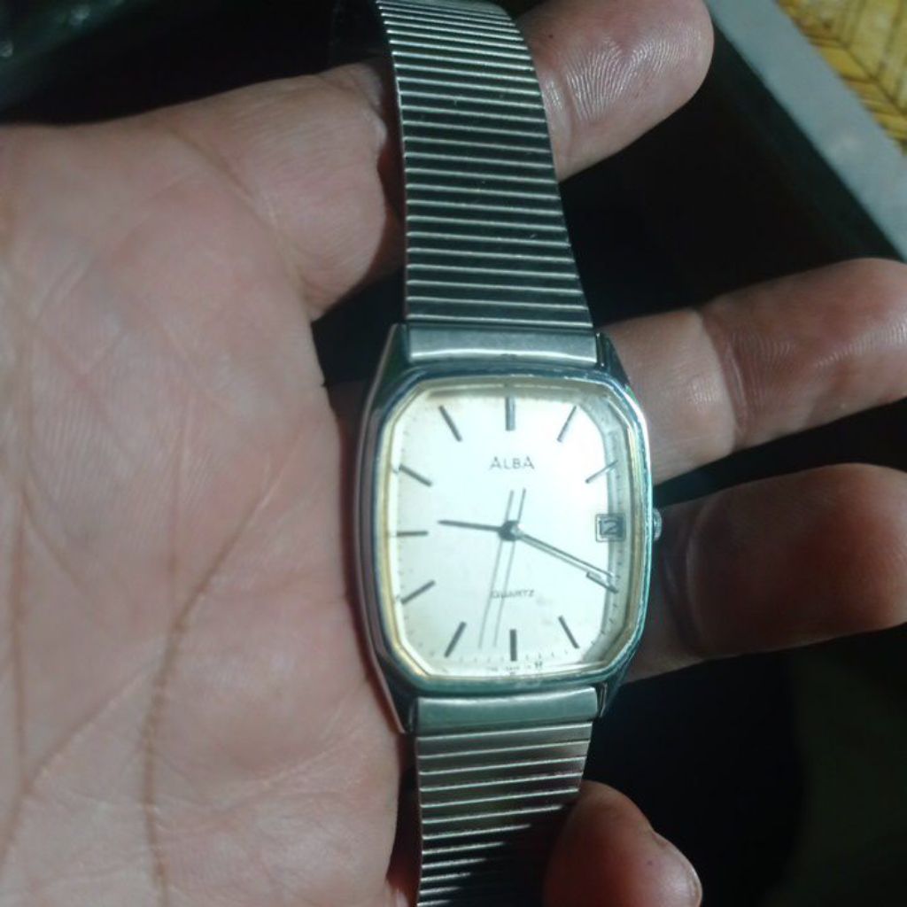jam tangan alba quartz vintage second original