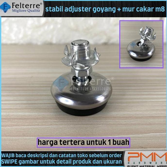 KAKI ADJUSTER STABIL GOYANG FELTERRE ADJUSTER LEMARI /MEJA/RAK