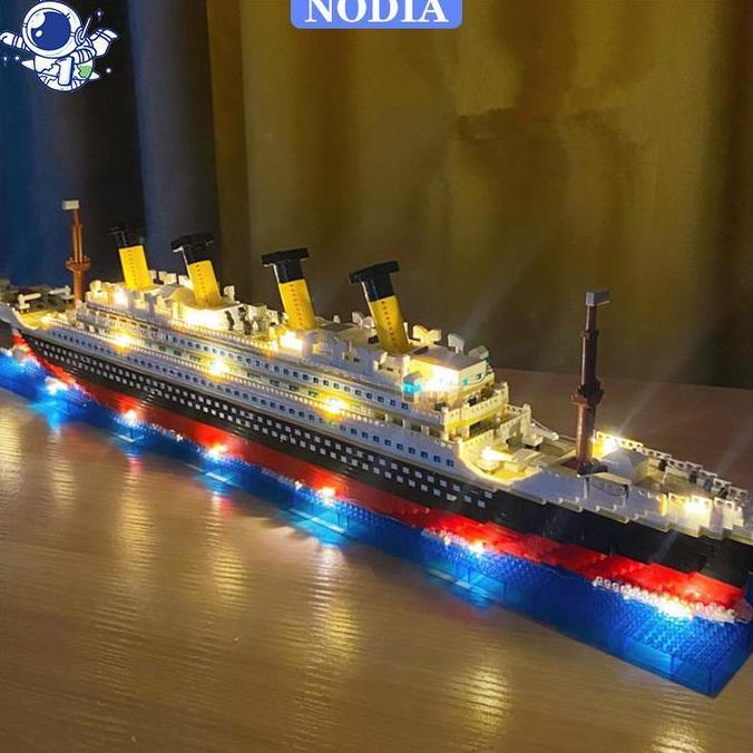 Nodia Toys 1878Pcs Kapal Pesiar Titanic Block Toy / Mainan anak laki laki Kapal Pesiar Titanic / Mai