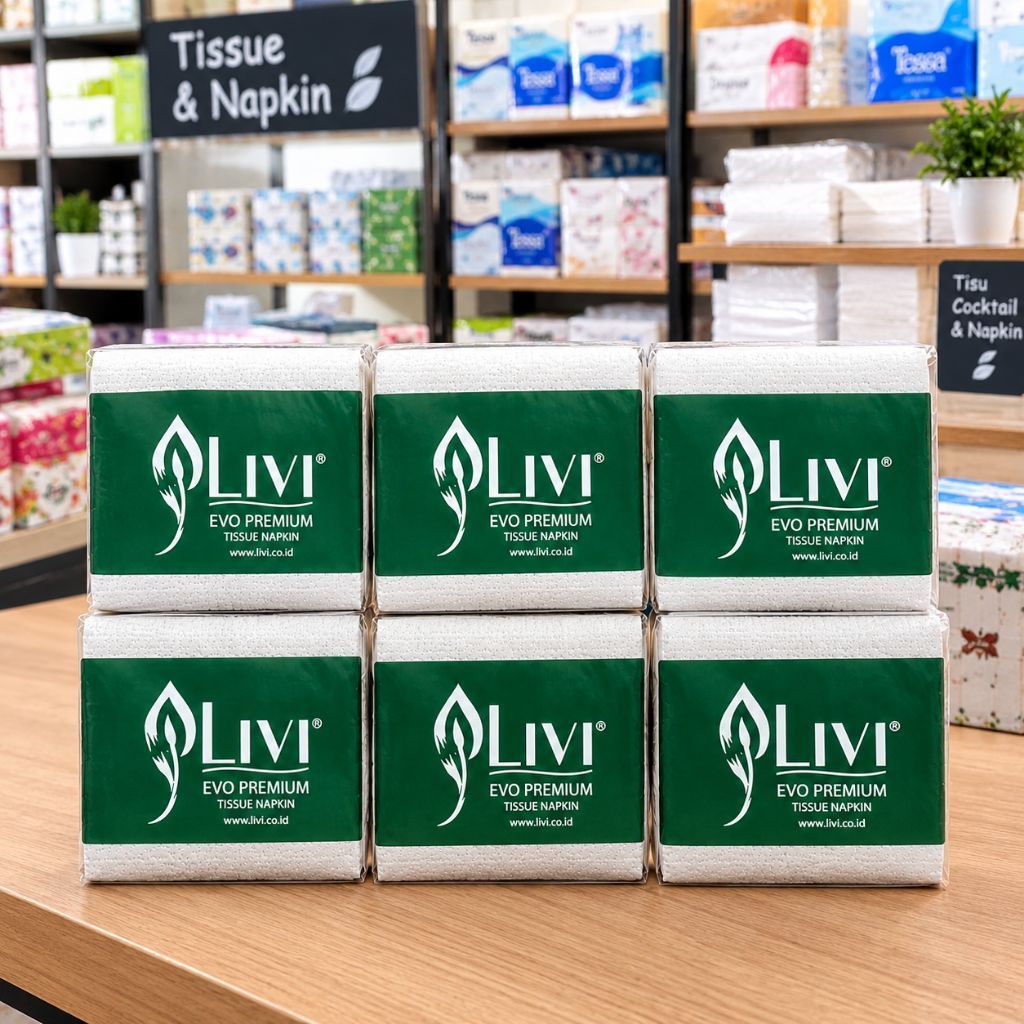 Tissue cocktail napkin 6pack