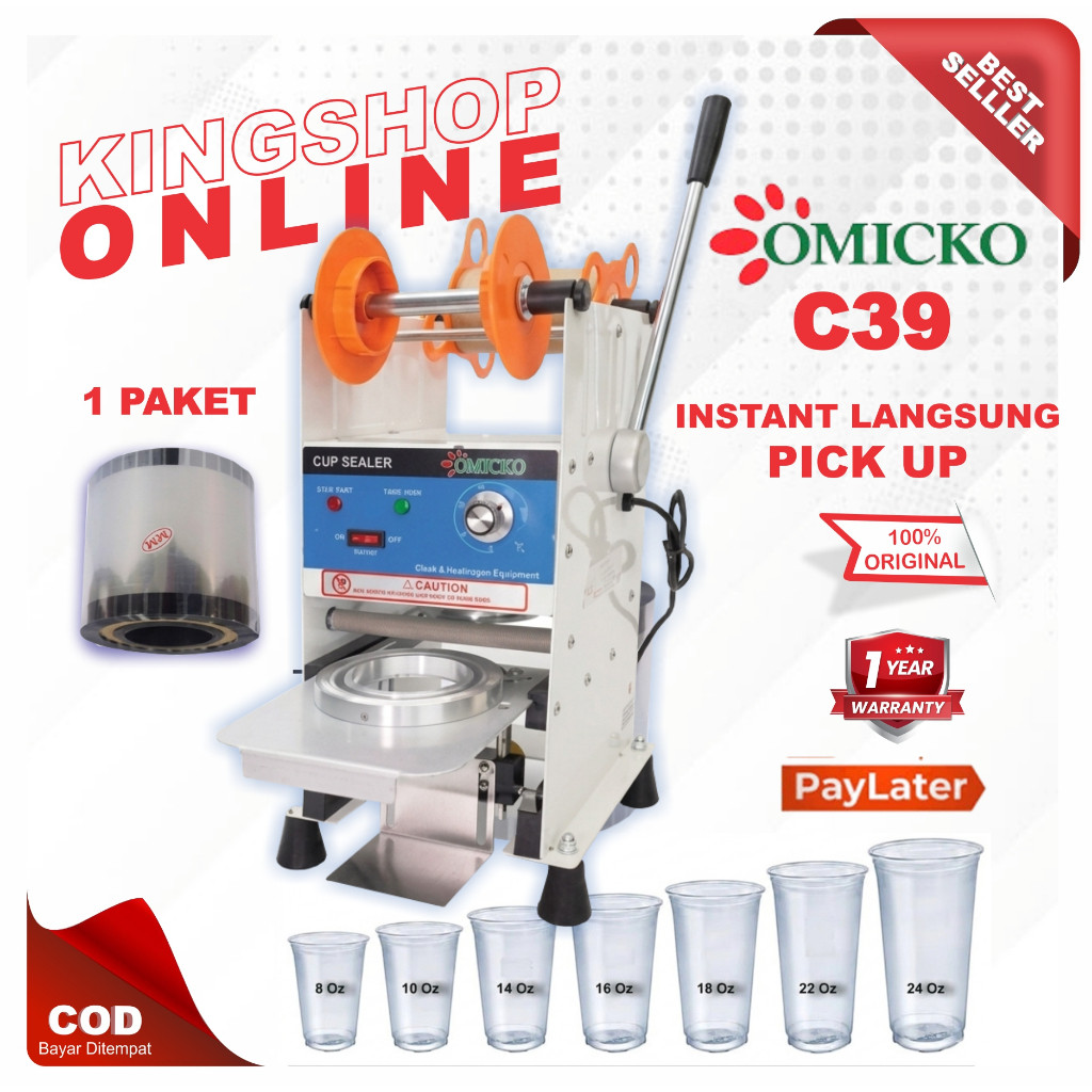 [] CUP SEALER OMICKO || NGY || QME || TD Plastik Cup Sealer / Mesin Penyegel Gelas Plastik Manual 39