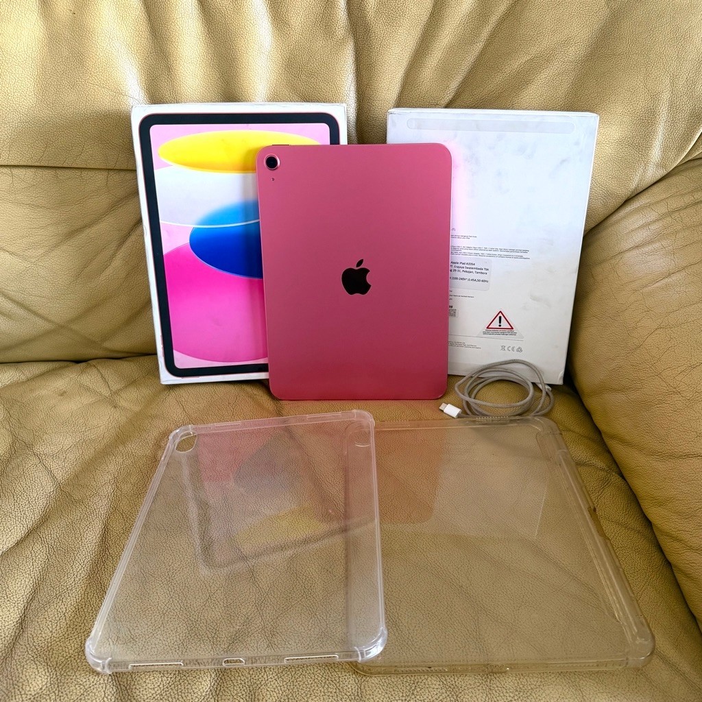Apple iPad Gen 11 A16 128GB Pink Garansi Resmi iBox ON 30 September 2026 BH 97% Free 2 Case Second O