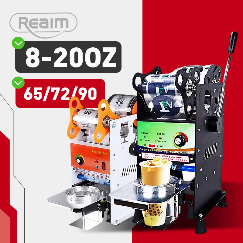 Reaim Mesin Cup Sealer 8-26 Oz Cup Sealer Plastik Mesin Press Cup Mesin Press Gelas Plastik