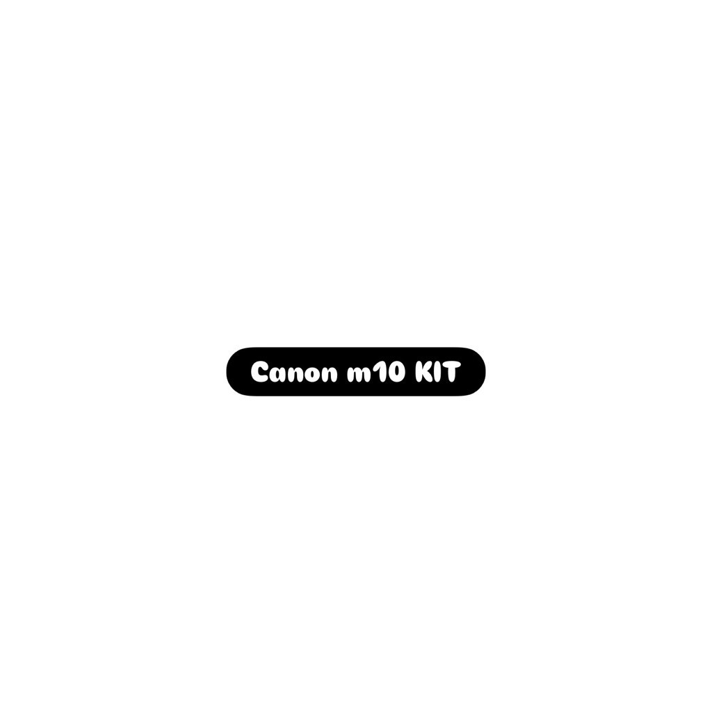 Canon m10 second milik pribadi