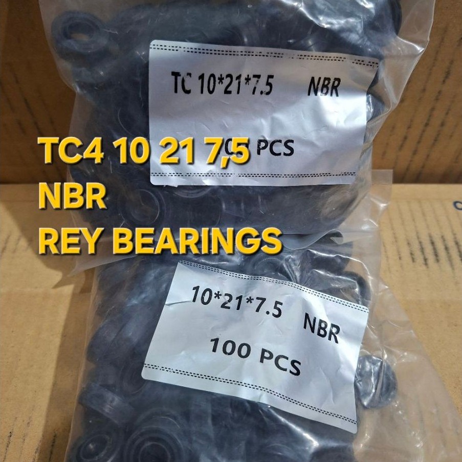 Oil seal TC4 10 21 7,5 Bahan NBR//Seal shock belakang beat,vario,scoopy..