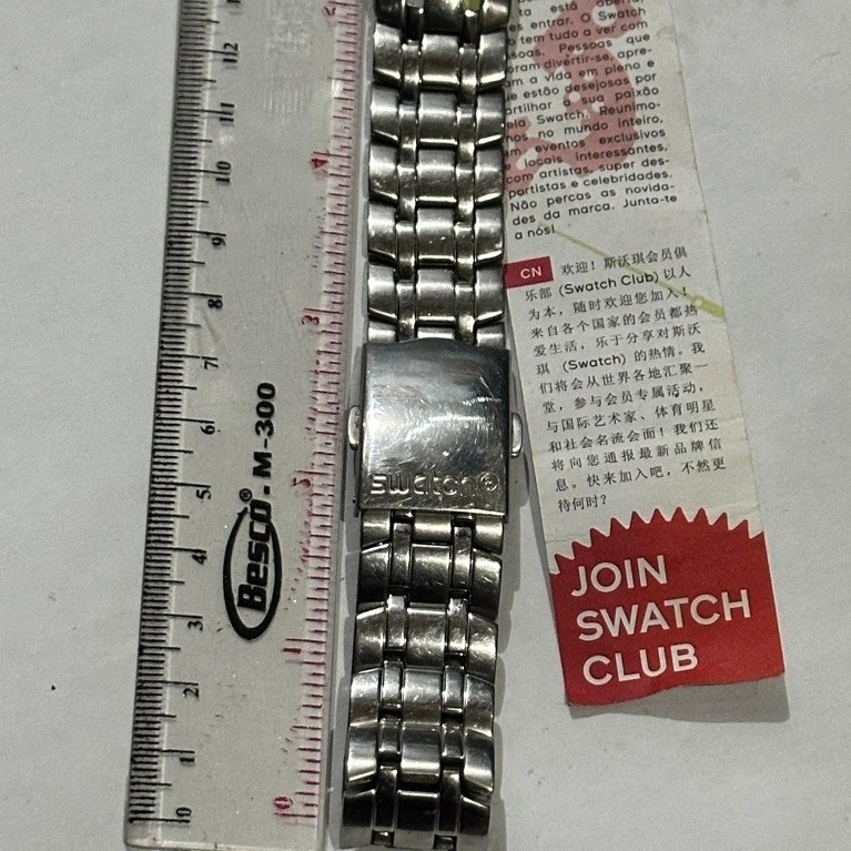 Strap Rantai Original Swatch Retograde irony second YRS400G YRS403 YRS402G