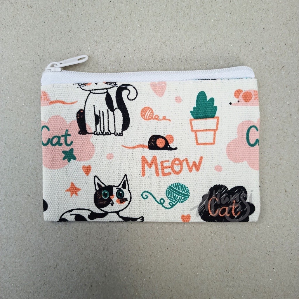 DOMPET POUCH SOUVENIR KANVAS MURAH BANYAK MOTIF NON PACKING