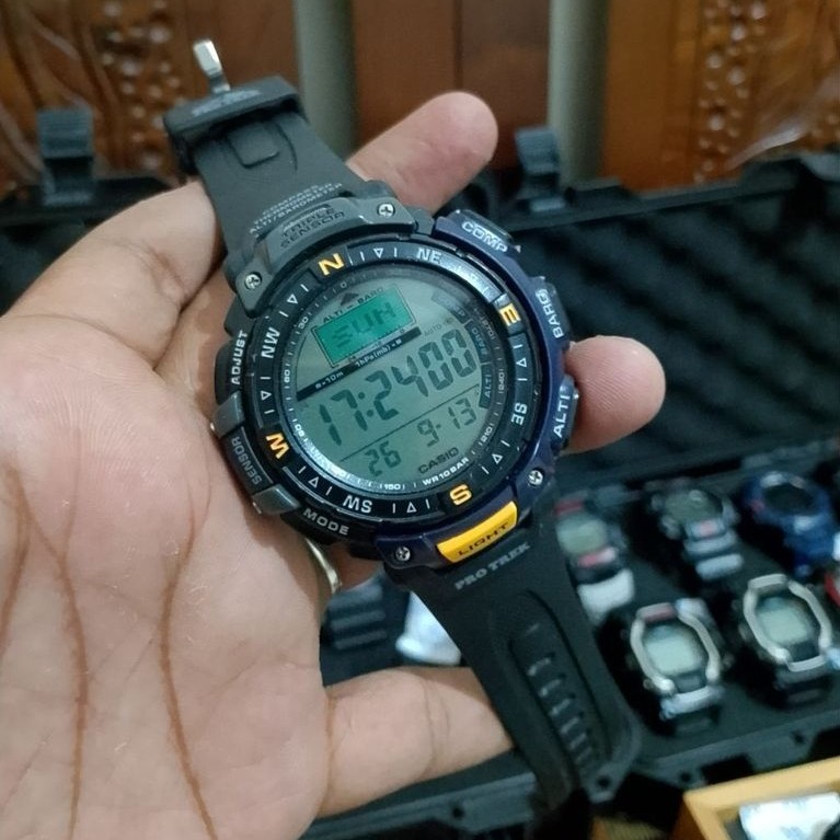 Casio Protrek PRG-40 Triple Sensor Vintage Original Second Good Condition