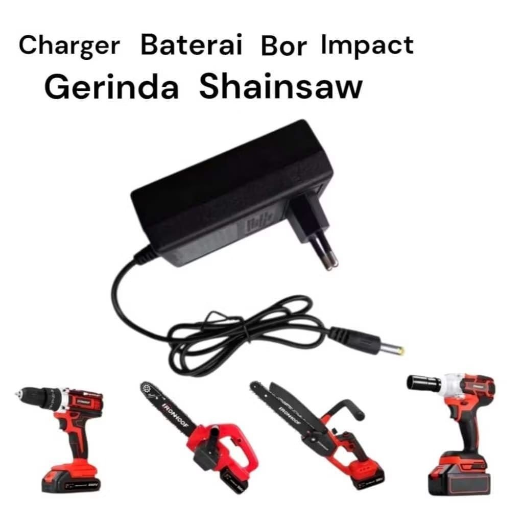 Charger Impact Ironhoof 88v/288tv/388tv/588tv Charger Bor Impact Baterai Ironhoof